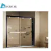 12mm bathroom sandblasting tempered glass front office swing sliding sauna door price