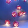 wedding valentine's day decorative flowers led string lighting battery operated