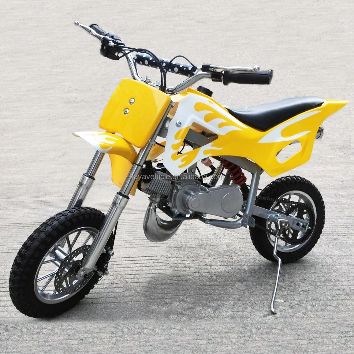 yellow mini bike