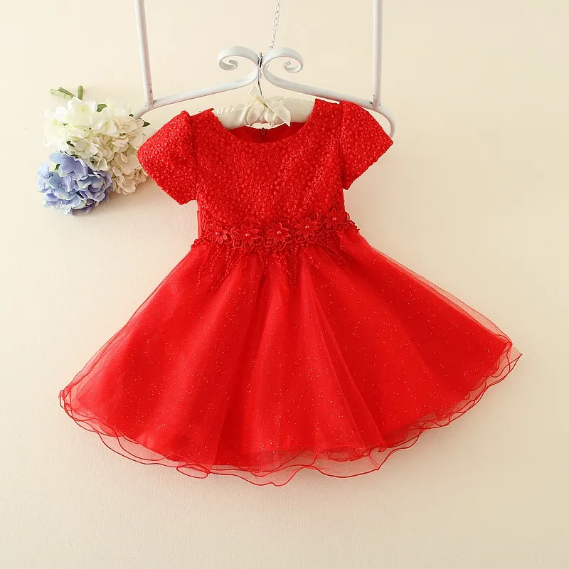 New Pakistan Pageant Red Princess Tutu Girls Party Dress 3-9 Years Old ...