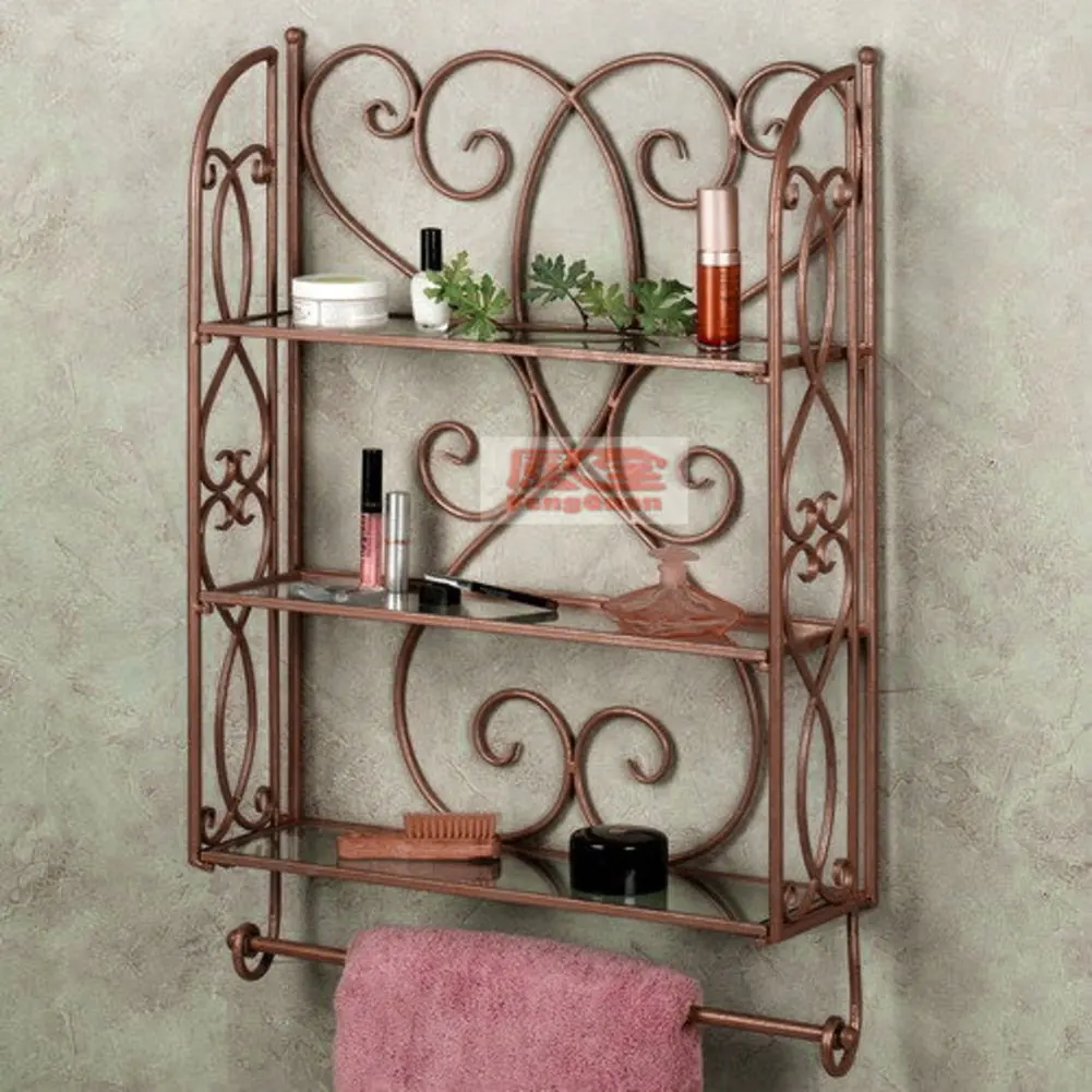 Wrought Iron Towel Racks Bathroom Find Get Quotations Wrought Iron Towel Rack Bathroom Racks Wall Storage Three