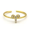 Latest Birthday Gift Gold Crystal Zodiac 12 Sign Jewelry Rings