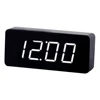 LED fashionable and creative electronic alarm clock, wooden clock, temperature mute, multi group alarm ring control.