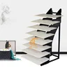 Manufacturer of custom stone display rack building materials exhibition hall display stand