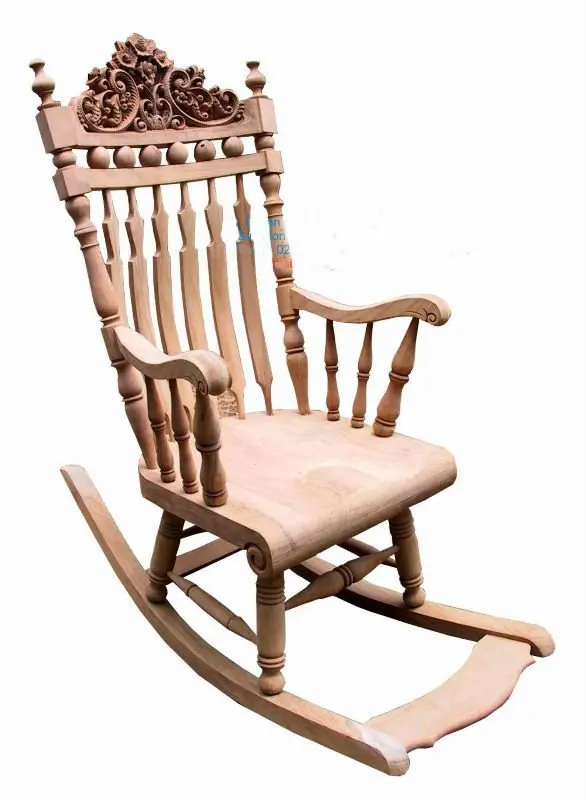 Antique Rocking Chair Bangkirai Meranti Wood And Agarwood