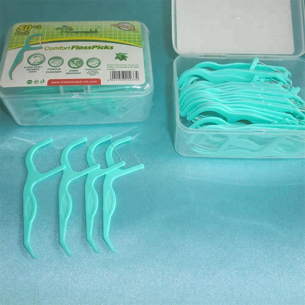Mint Flavour (green Color) Dental Floss Pick Buy Dental Floss Pick