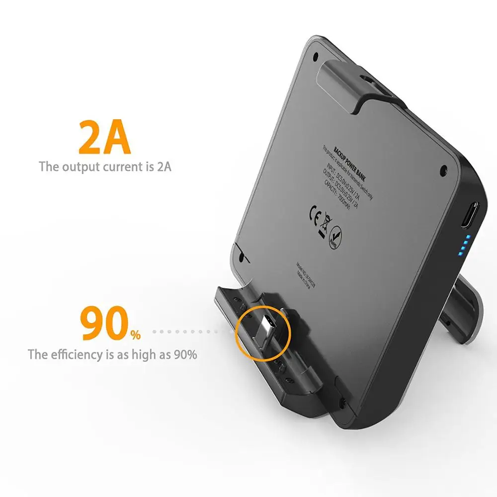 Type C Portable Fast Charger 7000mah Backup Power Bank For Nintendo
