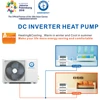 Cold Climate 3KW 4KW 6KW HVAC Heating Cooling DC Inverter Heat Pump Split Portable Air Conditioner