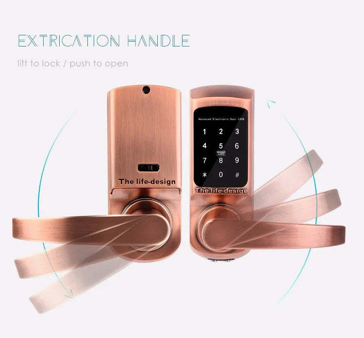 Cheap Numeric Brass Door Lock Handle With Dead Locking Tubular Latch