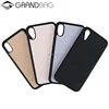 simple fashion pc tpu saffiano leather mobile phone case for iphone X 7 8 plus