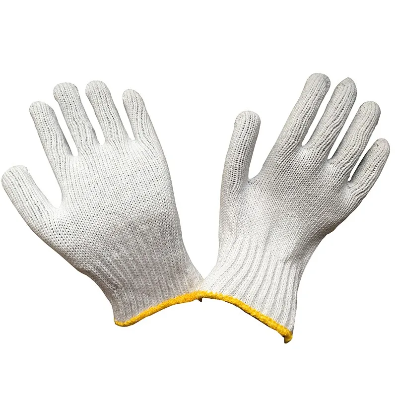 4safety White Cotton Roping Hosiery Work Gloves Construction Buy