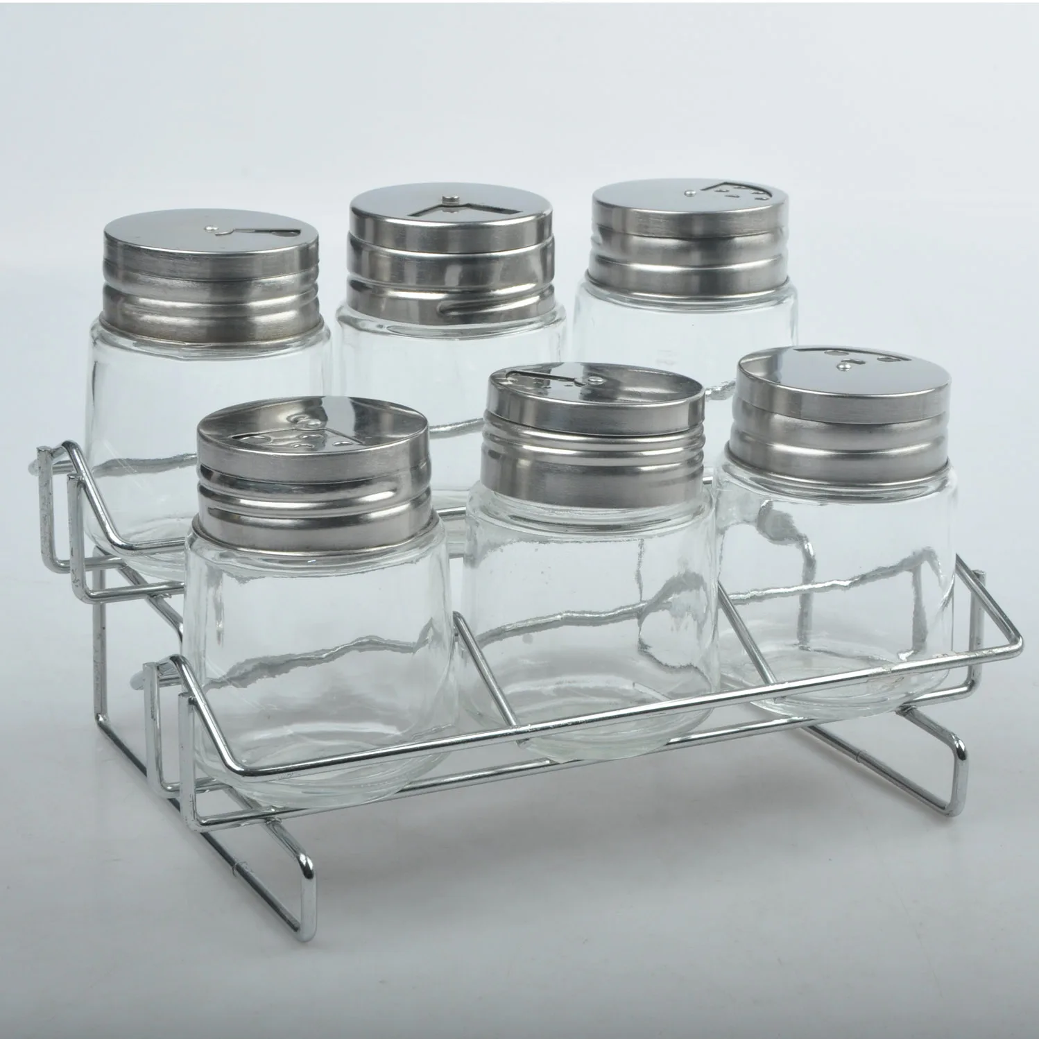 best price stainless steel salt and pepper shaker , free sample glass bottle spice jar shaker set