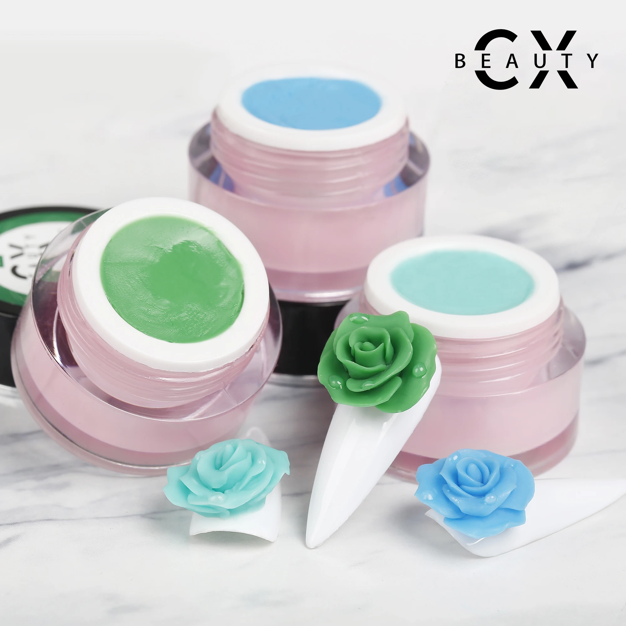 Caixuan Nail Art 4d Carving Gel Kit 12colors,Plasticine Gel For 4d/3d