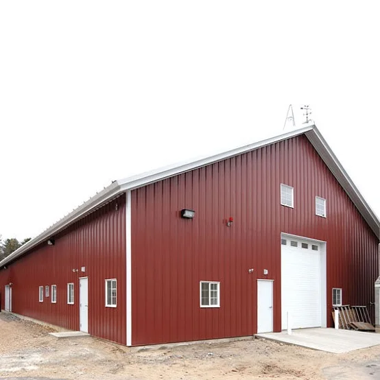 Construction Portable Metal Building Barns Low Price Fast Build