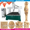 Lion Sculpture Statue Figure Column Capital Model EPS Foam Styrofoam Gypsum Carving Rotary 4D Wood CNC Router, 4 Axis CNC Router