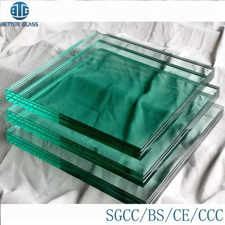 Safety 6.38mm 10.38mm Thickness White Obscure Laminated Frosted Glass ...