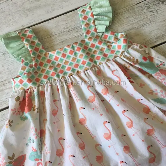 girls flamingo dress