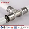 China manufacturer Press fittings Brass fittings for PEX-AL-PEX pipe Straight coupling