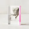 Neon Pink Profile Flash Tidy Acryilc Photo Frame Mini Acrylic Picture Frame
