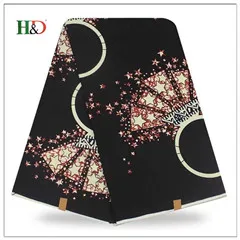 H & D Wholesale 2017 Style High Quality Cotton Knit 6 Yards Wholesale African Wax Print Fabric For Cheap