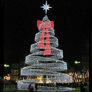 H 20ft Holiday Decoration Metal Frame Led Ribbon Wire Outdoor