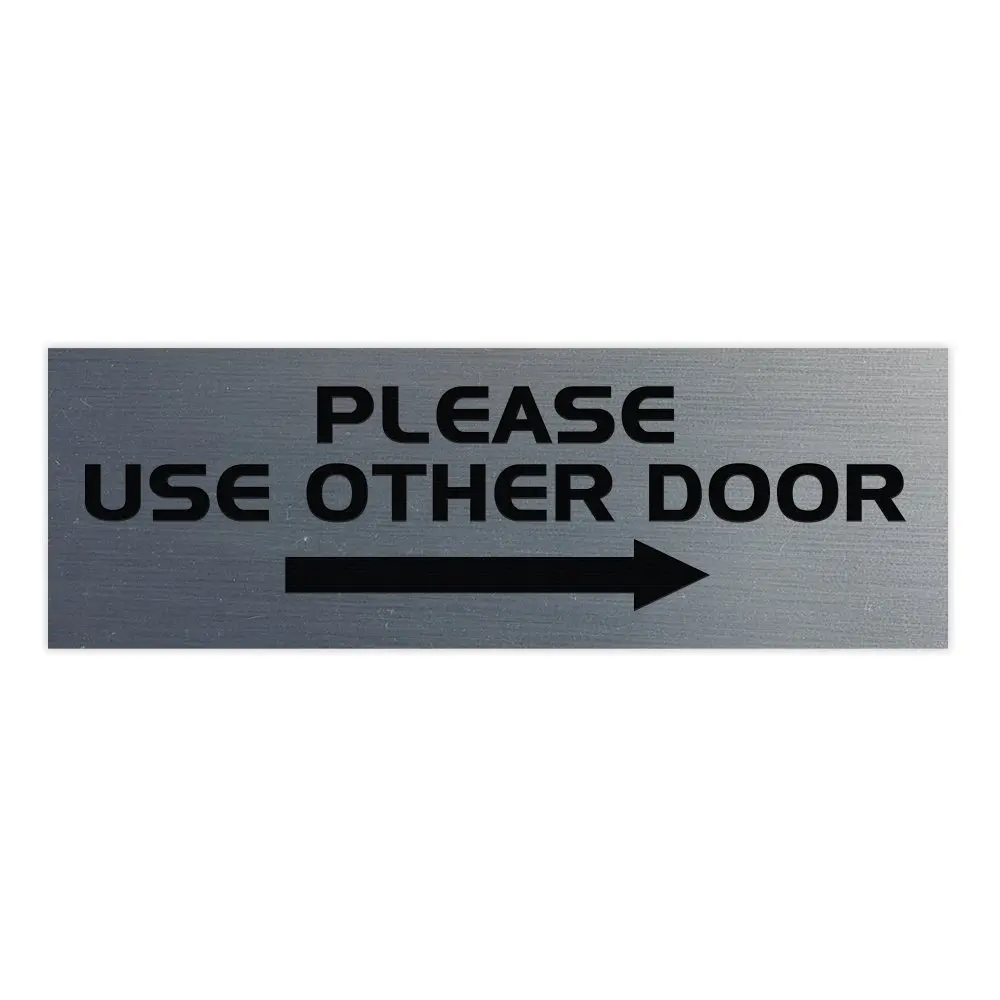 Buy All Quality Please Use Other Door Sign Right Arrow