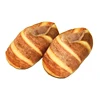 Factory Supply 2019 Personalised Hamburger & Bread Slipper Warm Plush Customized Indoor Slippers For Men