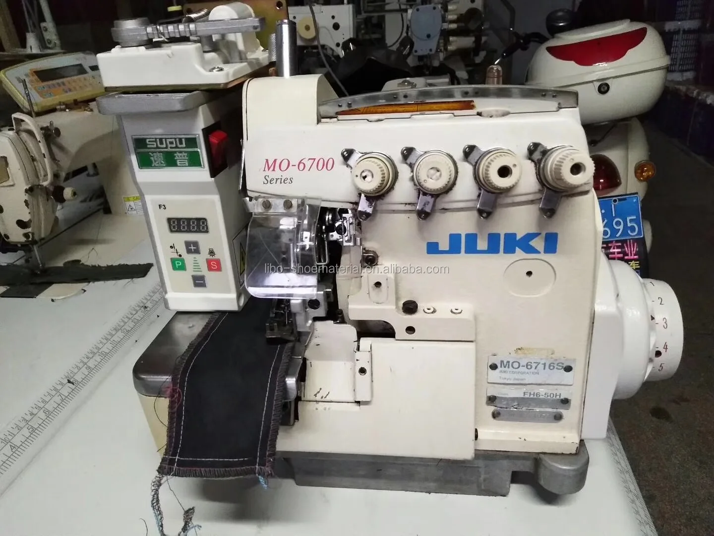 Juki Mo 6714s 4 Threads High Speed Industrial Used Overlock Sewing