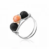 GR00401 customized promotion silver perfume diffuser lava ring