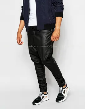 mens baggy leather pants