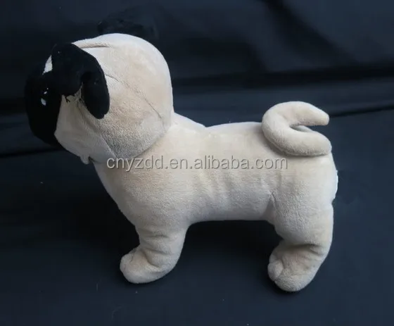 Mainan Mewah Pug Anjing Hitam Pug Anjing Anjing Peking Mainan