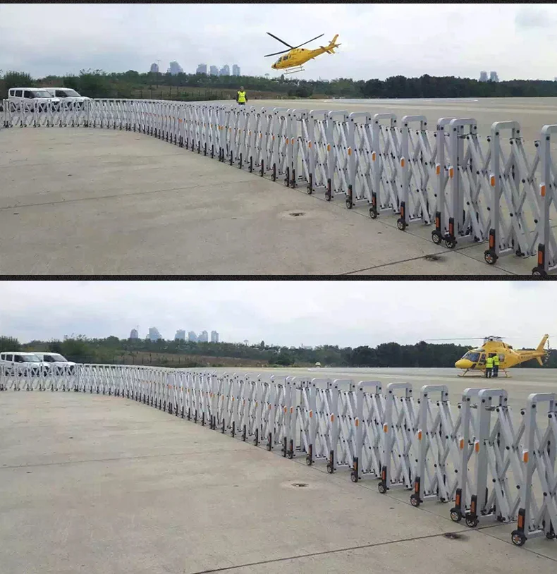 Modern Expanding Manual Qatar Barriers Aluminum Alloy Material Gate For