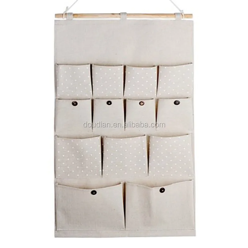 Simple Style Fabric Wall Hanging Organizer Storage Pockets Buy Fabric