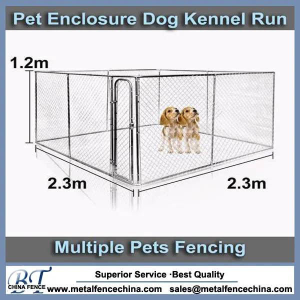 Large Custom Chain Link Metal Dog Kennel Outdoor Pet House Dog Runs Cage
