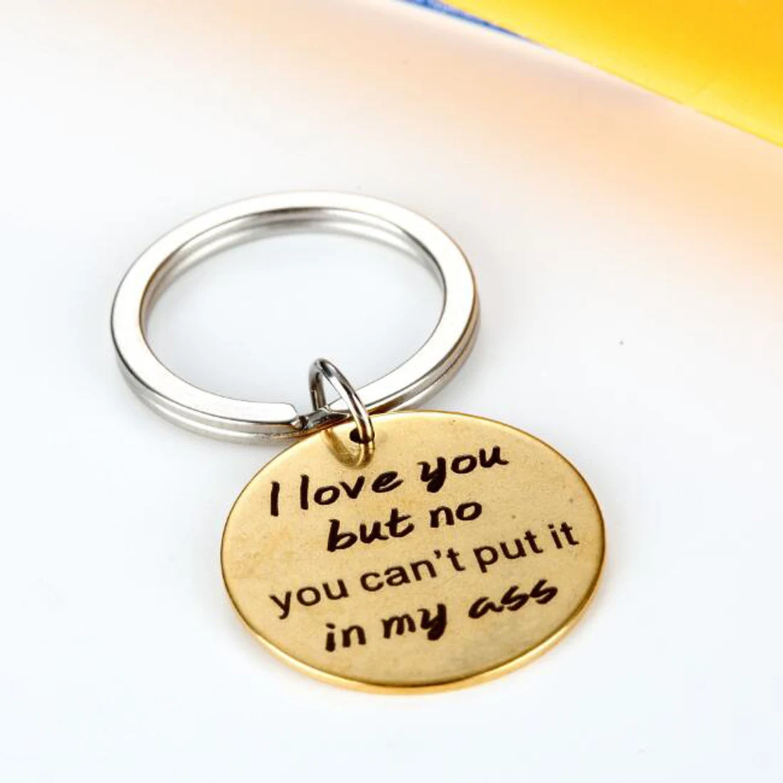 Boyfriend gift, I love you but no you can`t put it in my ass keychain I love you gift funy keychain