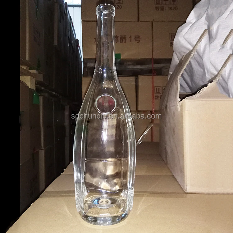 1500ml 1.5l Big Large Bell Shape Brandy Wine Glass Bottle Super Flint