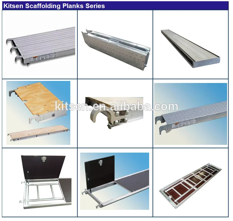 7ft 10ft Osha Ansi 19 In. Tested Safety Aluminum Plywood Scaffold Plank