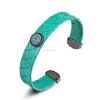 Hyperbole Style Real Snake Leather Bangle Bracelet Charm Women Snakeskin Cuff Bangle With Zircon