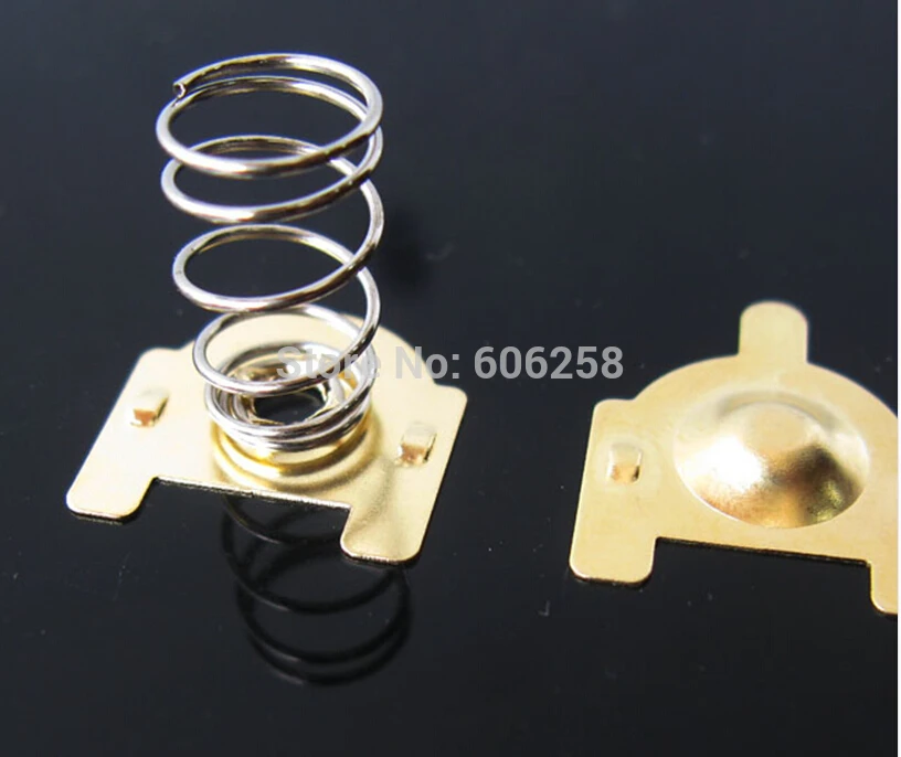 20 Sets Dual Beryllium Copper Spring Coil 18650 Battery Contact For High Output