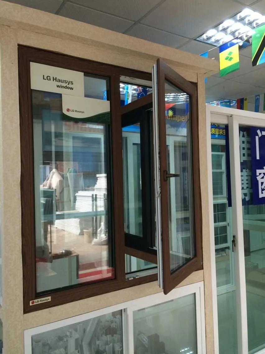 Modern house design pvc tilt and turn grill design windowpvc glass windows and doors