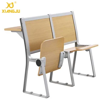 Folding Used Attached School Desk And Chair With Armrest - Buy School ...