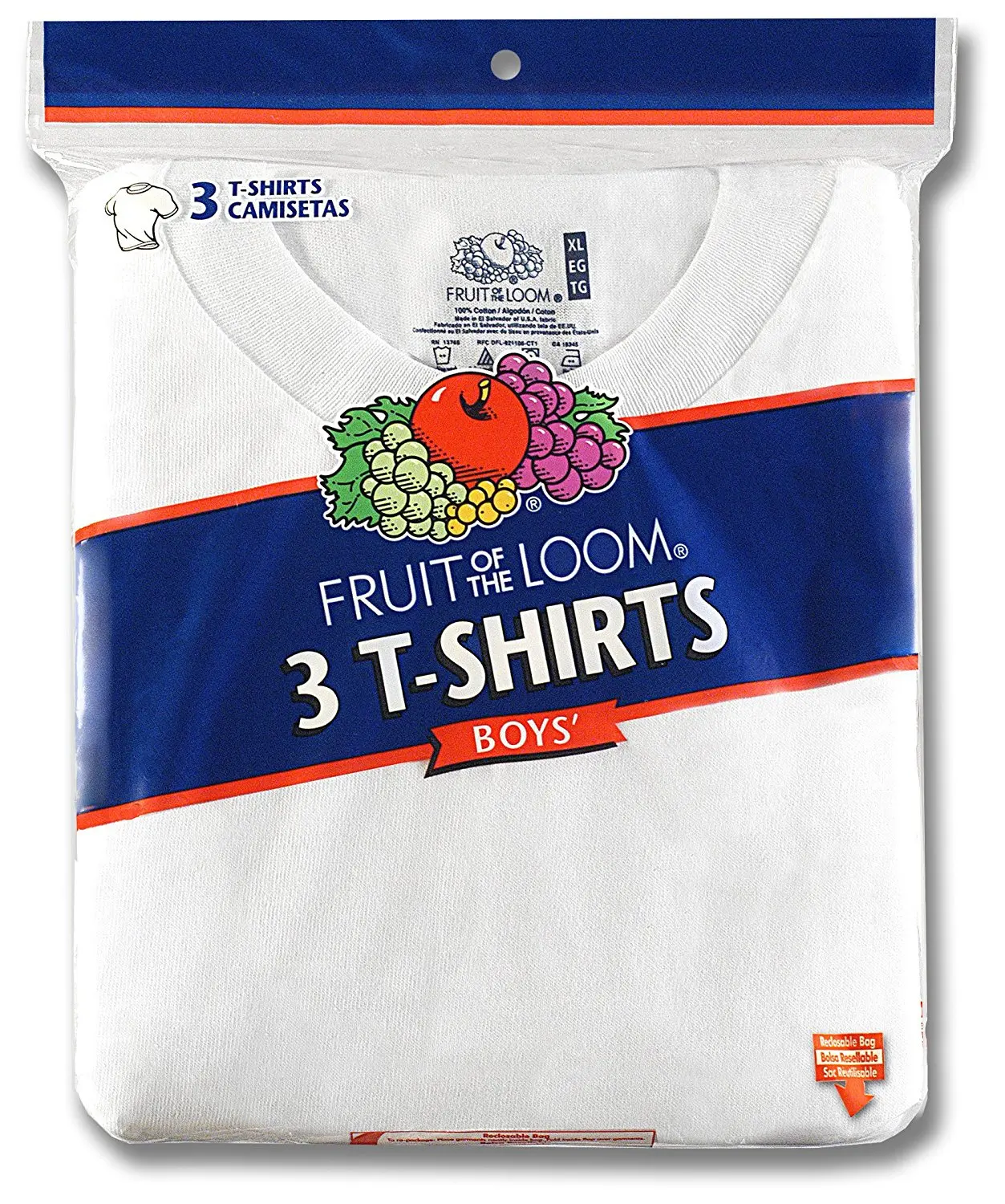 Fruit of the Loom Big Boys Crew Neck Tee #525b