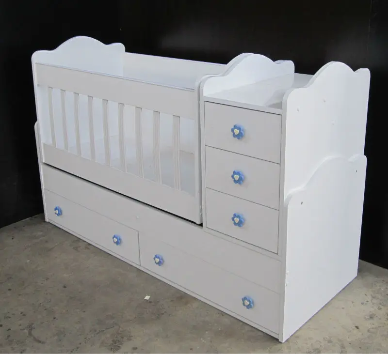baby crib with cabinet