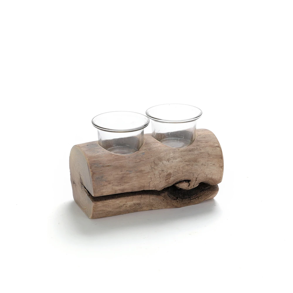 Simple Design Home Store Decoration Gift Wooden Candle Holder stand Candlestick.JPG