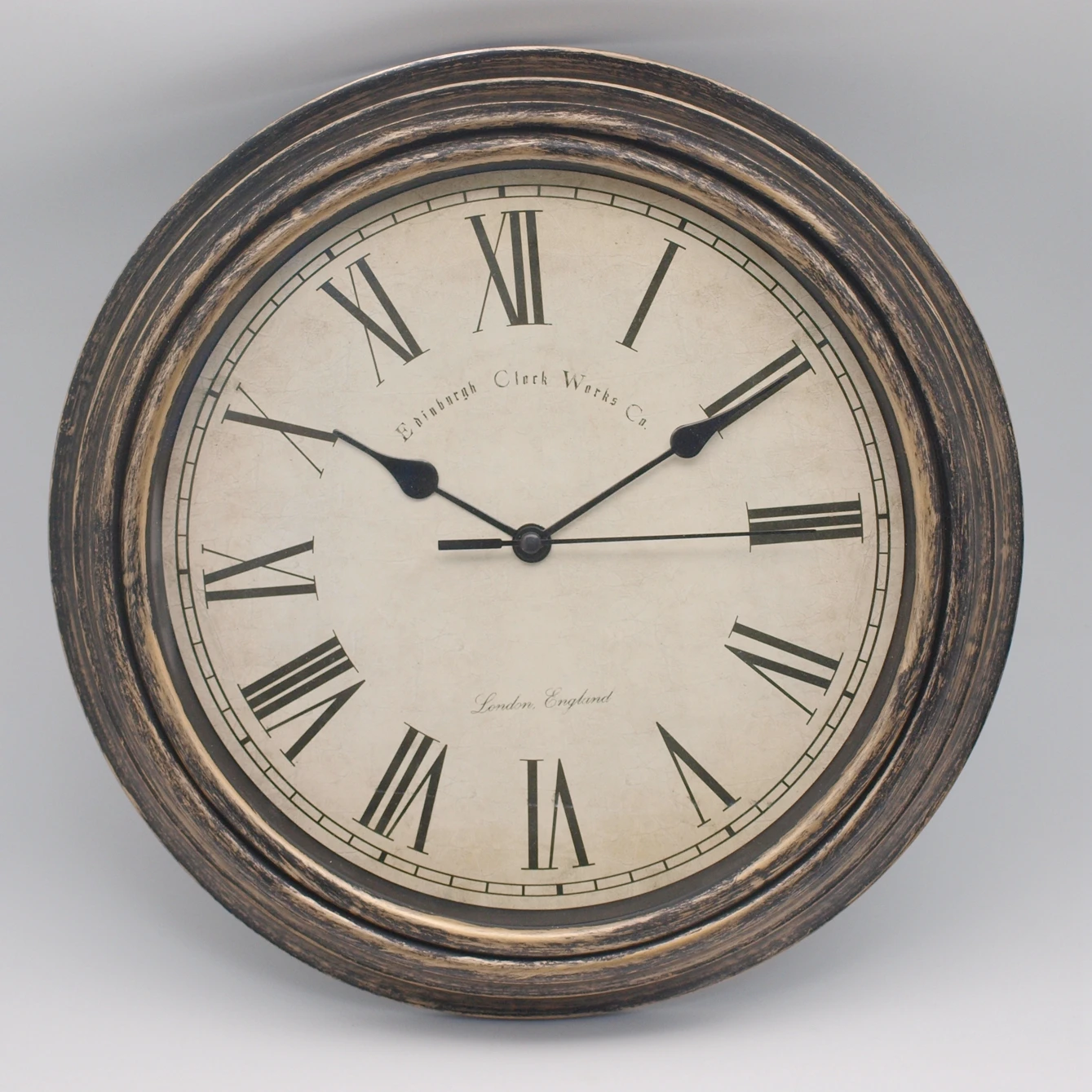 Maytime Round Antique Brass Retro Clock Vintage For Wall Decoration