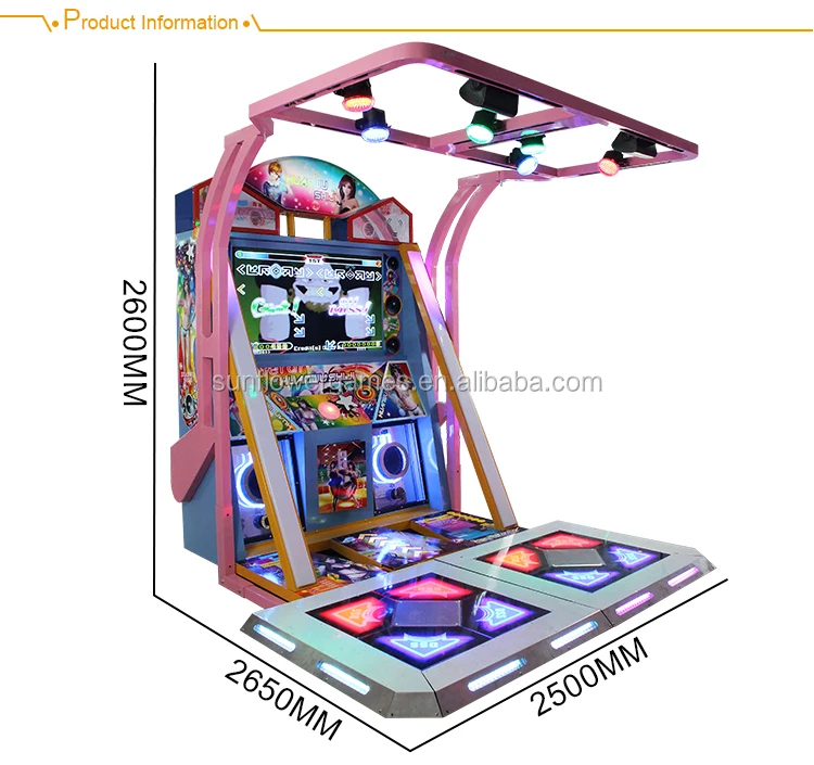 Dazzle Dance Arcade Dancing Game Machine Video Games For Girls