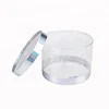 Custom Logo Printed Clear Cylinder Packaging Box, Crimped Ends Plastic Tubes, Rolled-edge Tubes
