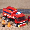 1002A diy assemble 3 different shapes rc building bricks city fire truck toys particle blocks