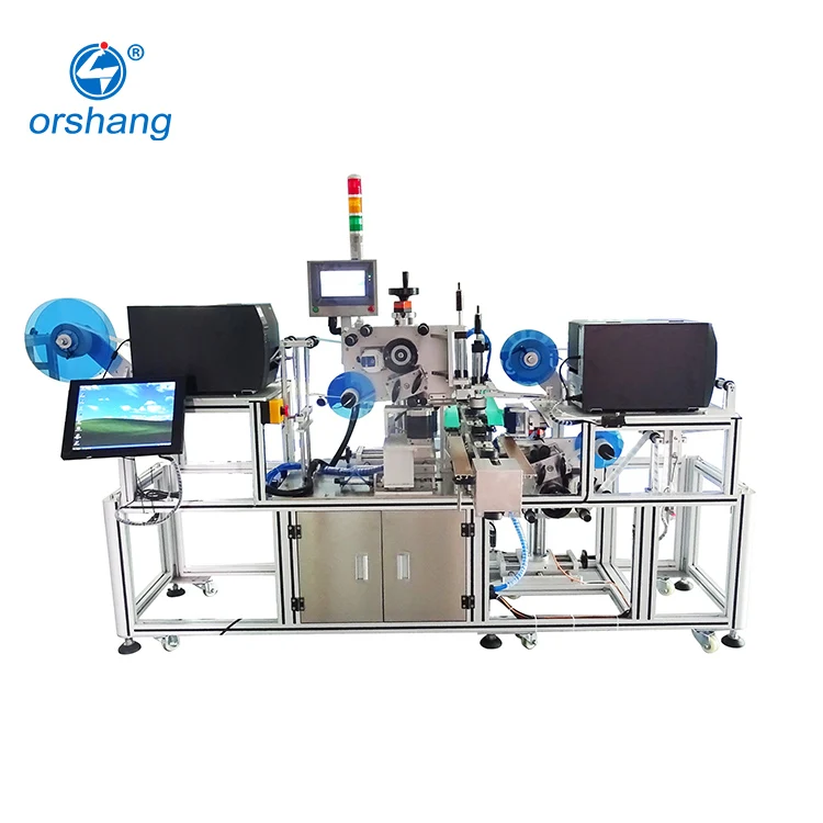 Orshang Automatic Plane Suction Type Print and Apply Carton Box Labeling Machine
