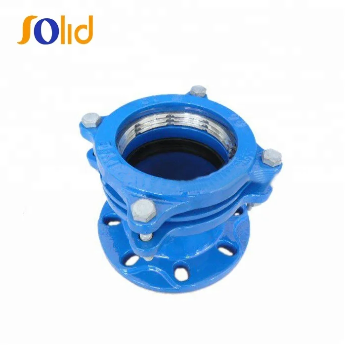 Ductile Cast Iron Grip Restraint Flange Adaptor And Coupling for PE or PVC Pipe